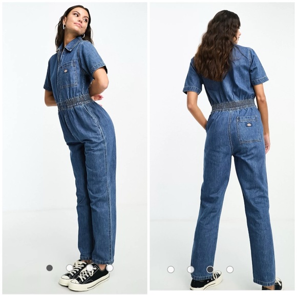 Dickies Houston denim coveralls jumpsuit NEW medium - Picture 3 of 14
